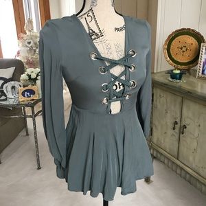 LF Olive Color Romper